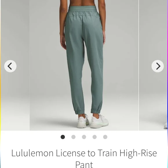 Lululemon License To Train High-Rise Pant In Medium Forest EUC